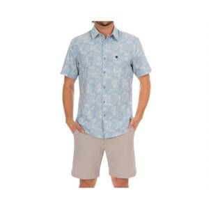 NEW FISH HIPPIE CO rowe performance shirt in ice melt